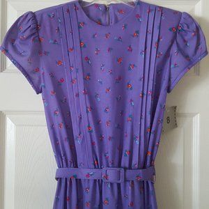 Vintage Cap-Sleeve  Dress